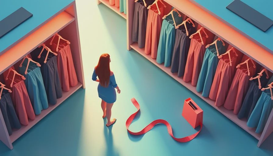 Visual context for plus size dresses