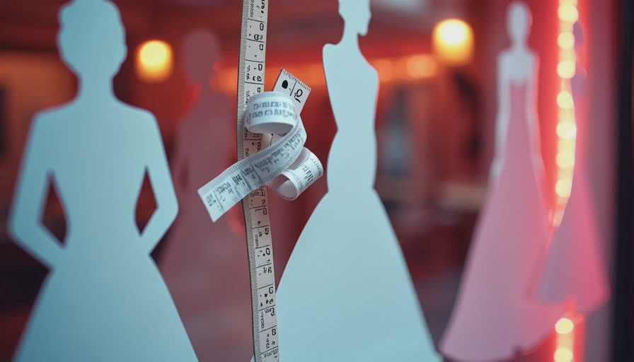 Illustration for plus size wedding dresses
