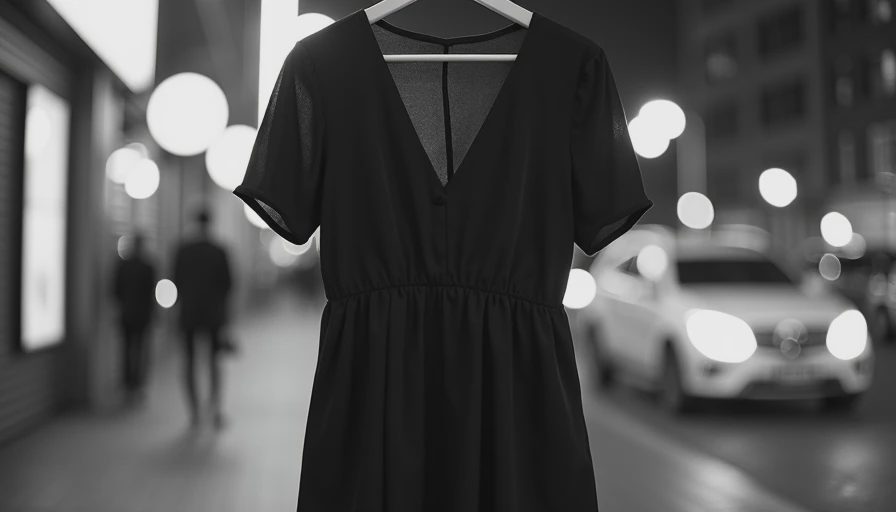 Visual context for plus size black dress