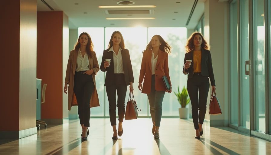 Visual context for business casual women
