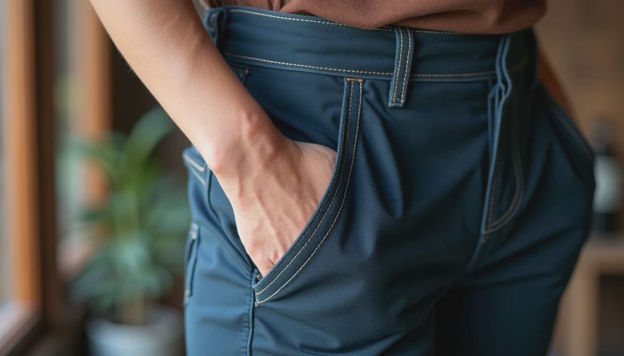 Visual context for ladies work pants black