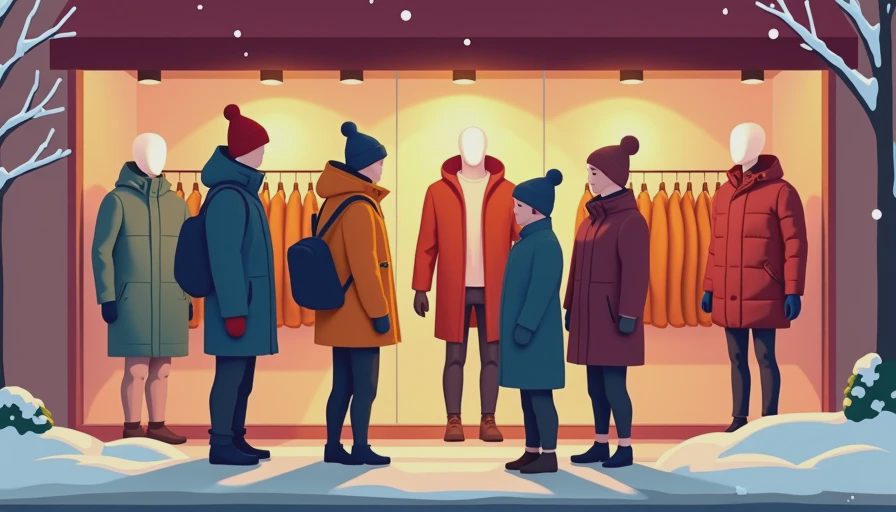 Illustration for plus size winter coats