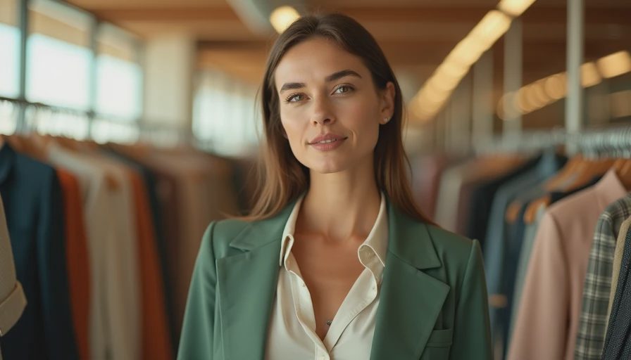 Visual context for work clothes for women
