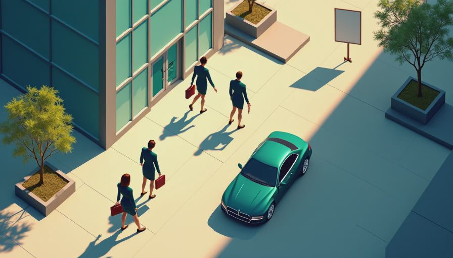 Illustration for power suit women