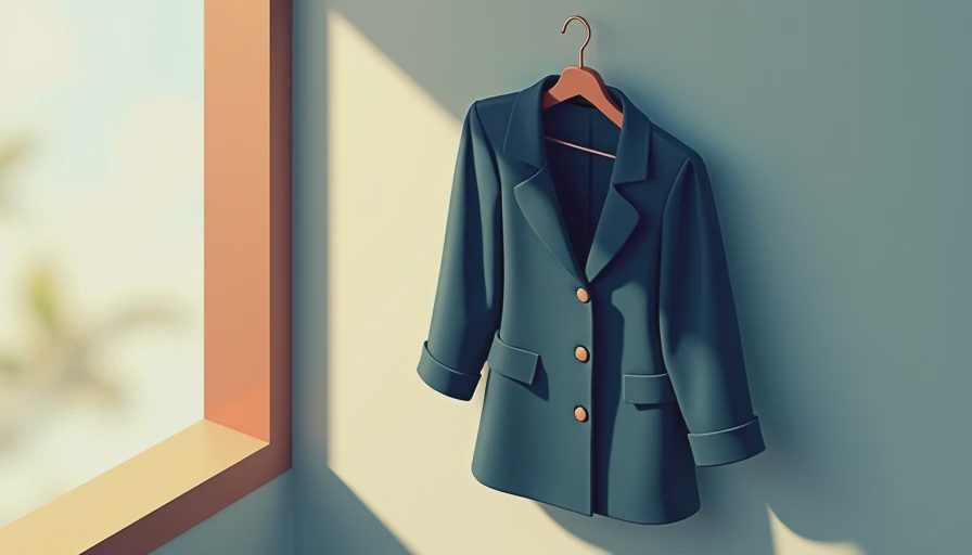 Illustration for plus size blazer dress