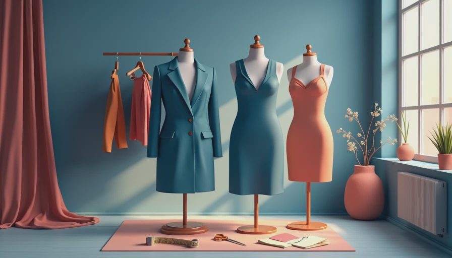 Visual context for plus size blazer dress