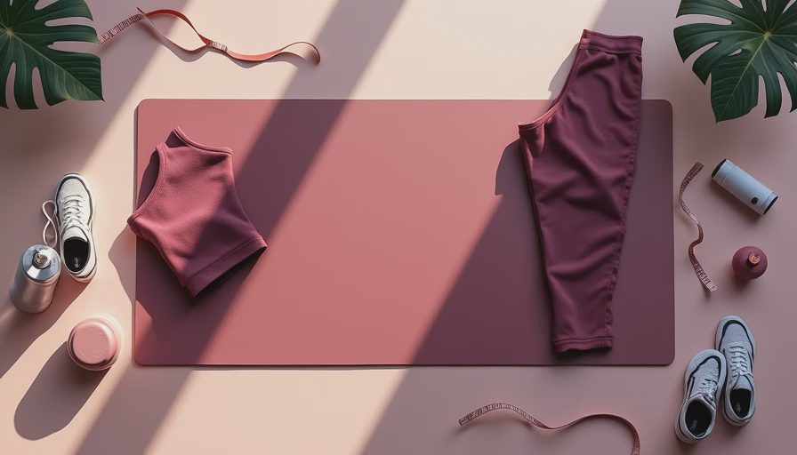 Illustration for plus size workout clothes
