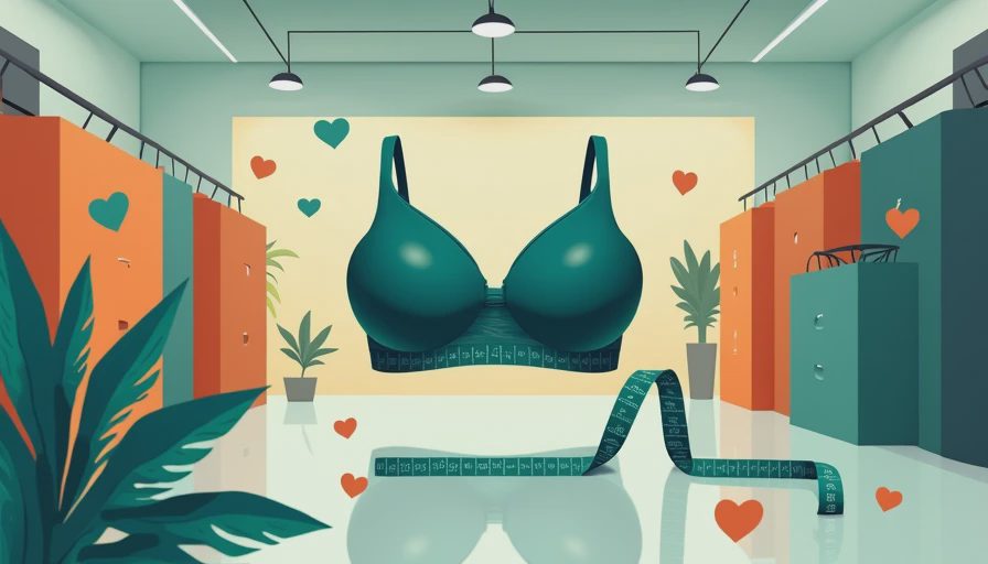 Visual context for plus size sports bra