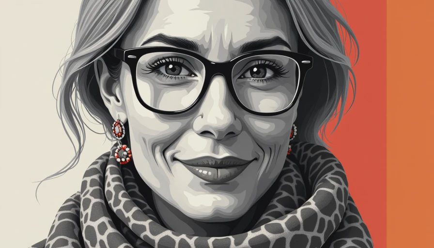 Illustration for fashion for women over 50