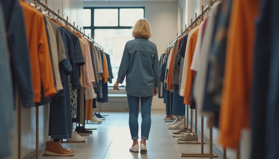 Visual context for casual look for women over 50